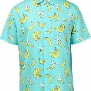 Men's Short-Sleeve Hawaiian Shirt - Banana
